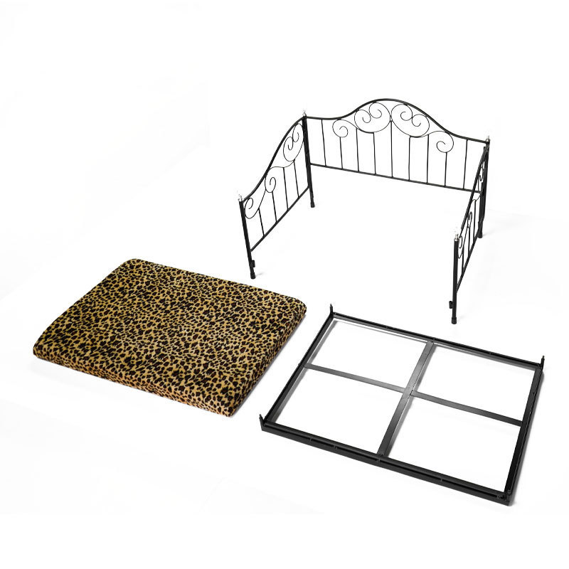 MJ厂家定制新款宠物铁艺床 狗床 宠物窝 四季通用豪华狗窝猫窝(图4)