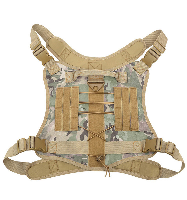 MJ定制尼龙防水狗背心战术狗衣户外狗背心狗胸背带狗衣服轻量化(图7)