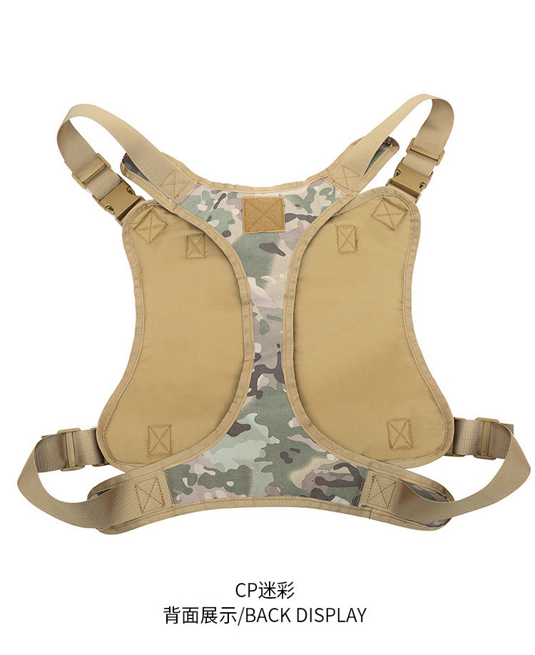 MJ定制尼龙防水狗背心战术狗衣户外狗背心狗胸背带狗衣服轻量化(图8)