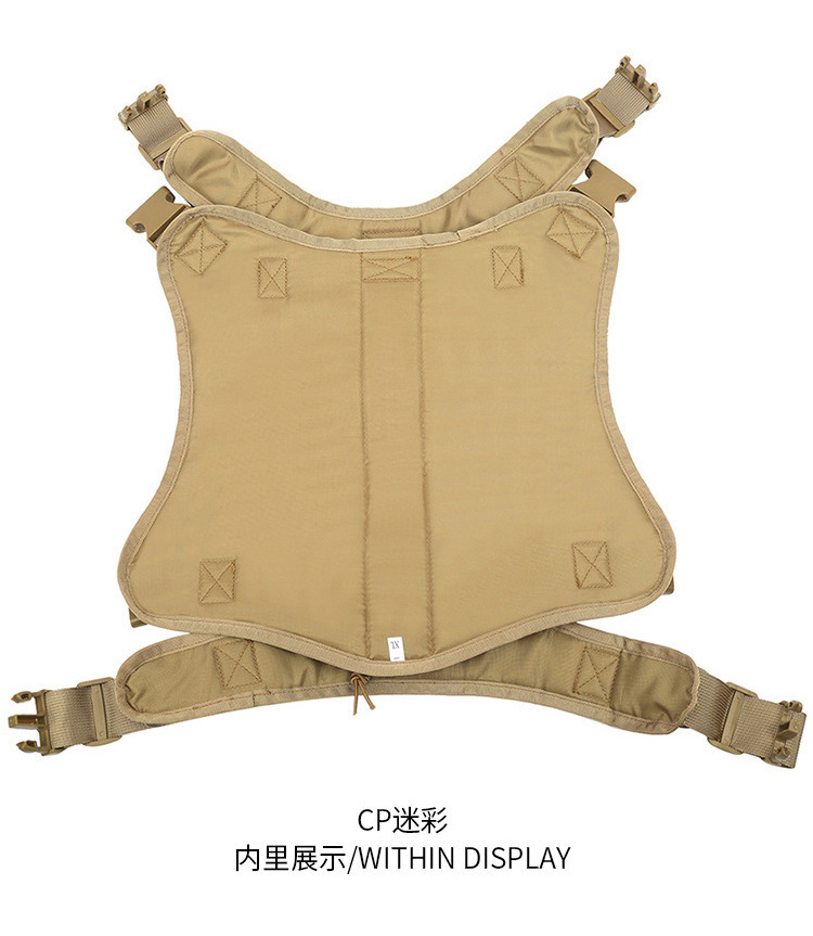 MJ定制尼龙防水狗背心战术狗衣户外狗背心狗胸背带狗衣服轻量化(图9)